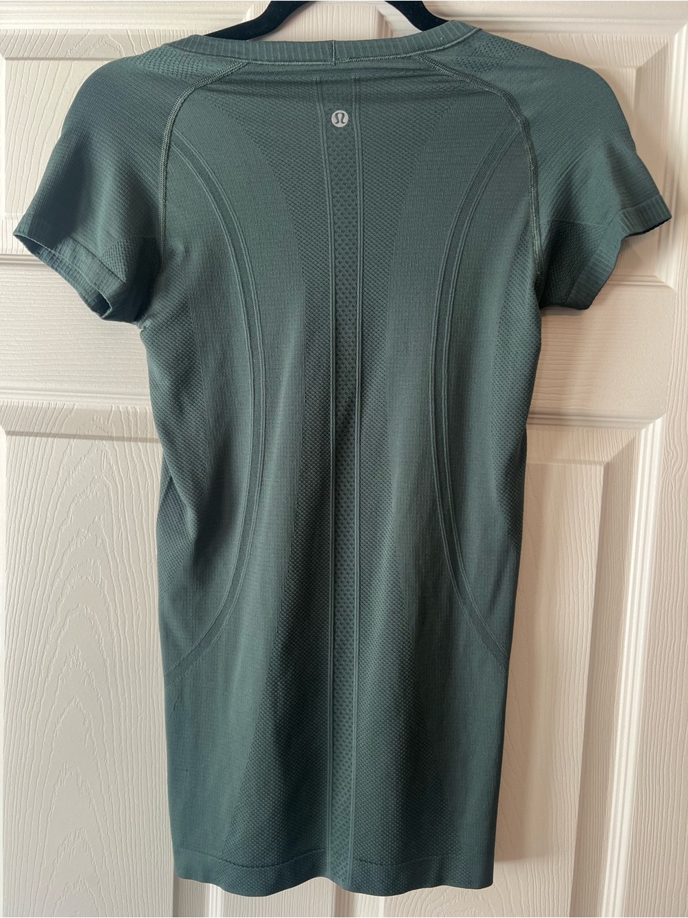 lululemon athletica Short-Sleeve Active Mini Dress in Deep Green
